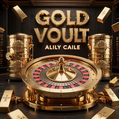 Gold Vault Roulette Slot Poster von Evolution Gaming im CasinoLab