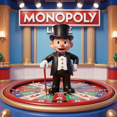 Monopoly Live Slot Poster von Evolution Gaming im CasinoLab